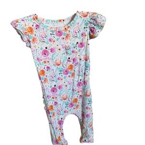 Doodalou bamboo rufflebutt romper